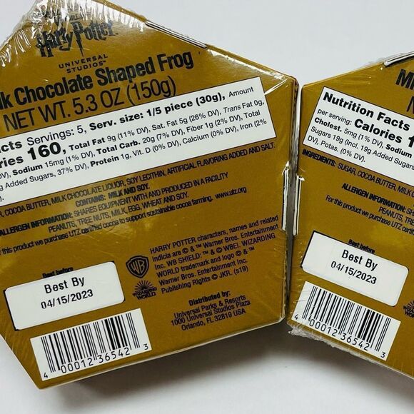 Harry Potter Candy Chocolate Frog Collectible Card Universal Two Pack. - Picture 4 of 4